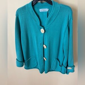 Willow L blue sweater with great details